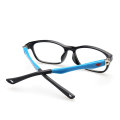 Tr90 Material Squared Type Student Kids Optical Frame Eyeglasses For Myopia